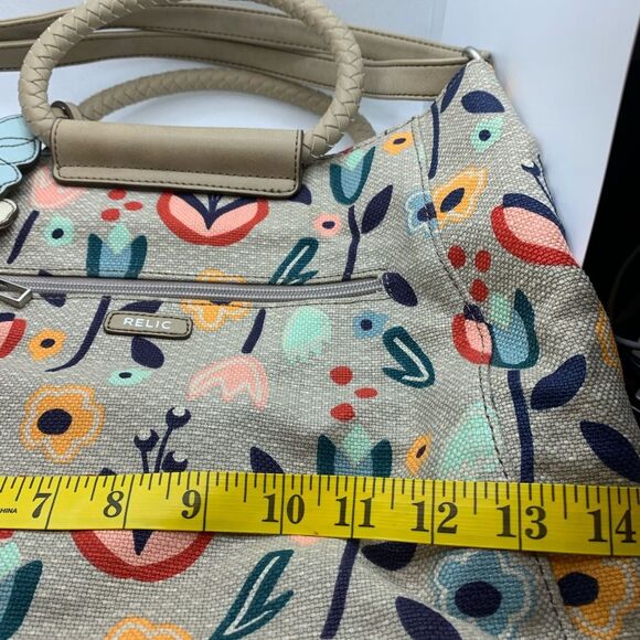 Relic Make Today Great Purse Taupe Floral with Shoulder Strap - Picture 8 of 9